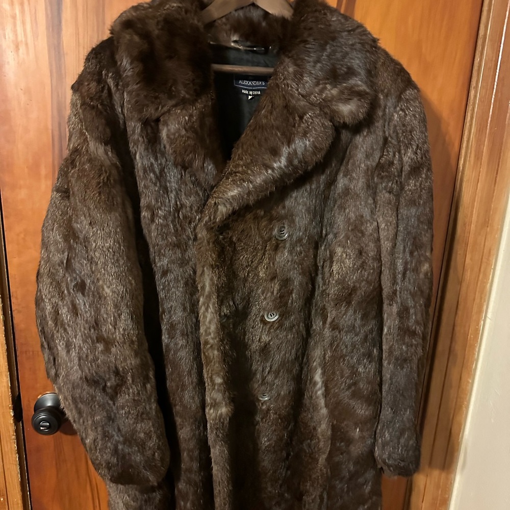 Vintage Authentic Rabbit Fur Coat